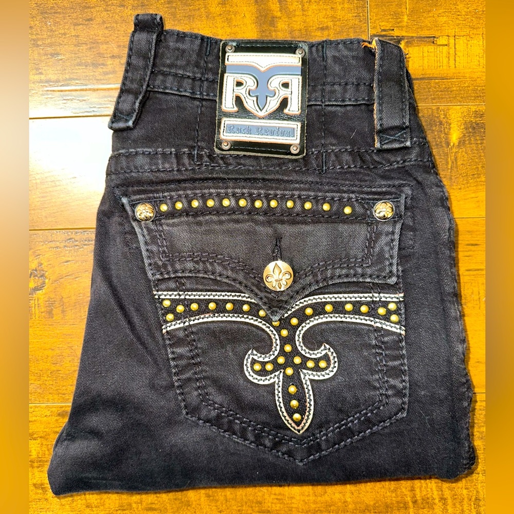Rock Revival Steven Slim Straight Jeans - 32x30